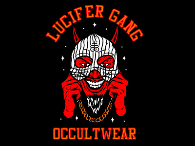 Lucifer Gang app apparel artwork branding clothing design flat graphic icon identity illustration logo logotype simple streetwear typeface typography ui ux vector