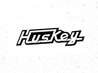 Huskey Logo apparel branding clothing customtype logo logotype type typeface typography typowork