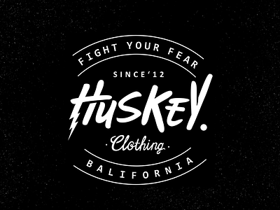 Huskey Clothing apparel branding clothing customtype logotype type typeface typography typowork