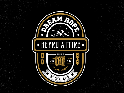 Heyro Attire apparel badges brand clothing design graphic graphing illustration teedesign vector