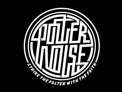 Power Noise apparel branding clothing customtype logo logotype type typeface typography typowork