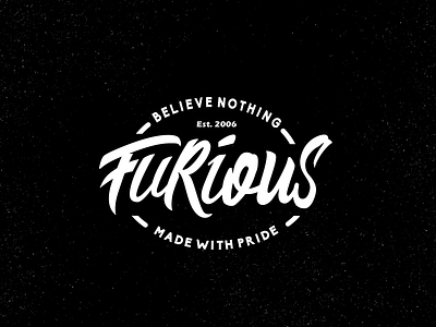 FURIOUS Cloth. #1 apparel branding clothing customtype identity lettering logotype type typeface typography typowork
