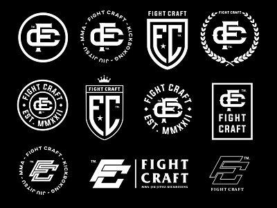Fight Craft Branding Package apparel branding clothing design graphic illustration lettering logo monogram streetwear typography ui vector