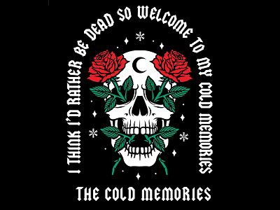 The Cold Memories #2 apparel branding clothing design graphic illustration logo skeleton skull streetwear ui vector