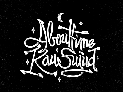 About Time Kau Sujud apparel brand branding clothing fontype handmade logo logotype quote quotetype typeface typography
