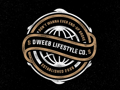 Dweeb Lifestyle Co. badge badges brand branding corel flat graphic icon identity logo simple typography