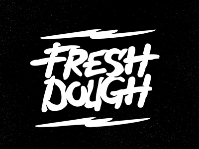 Fresh Dough branding corel fontype handtype lettering logo script simple type typeface typography vector