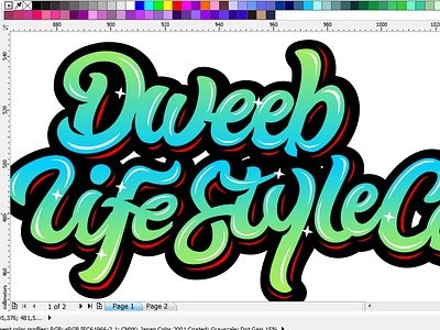 W.I.P Dweeb Lifestyle Co. clothing corel customtype handtype lettering logotype script type typeface typography typowork wip