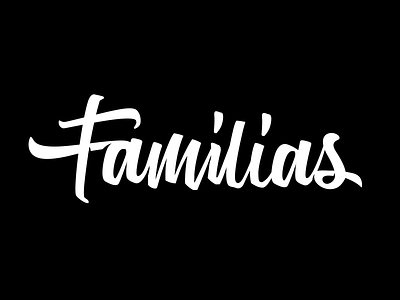 Familias branding clothing customtype fontype handtype identity logo logotype type typeface typography typowork