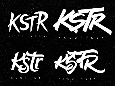 KSTR Logo branding clothing flat fontype handlettering handmade icon identity logo logotype typography web