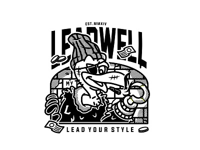 Leadwell apparel bird brand cartoon character clothing design graphic hustle mascot streetwear