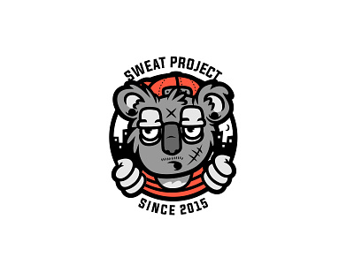 Sweat Project apparel brand cartoon clothing design flat graphic icon identity logo streetwear web