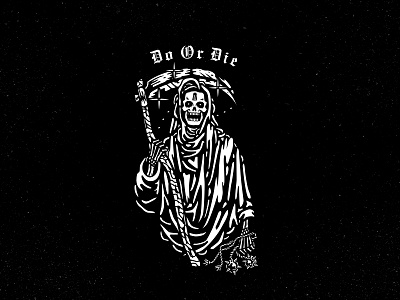 Do Or Die adobe artwork bold design illumination illustration logo simple skull