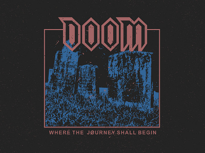 Doom adobe artwork bold design flat graphic illumination illustration logo merchandise simple