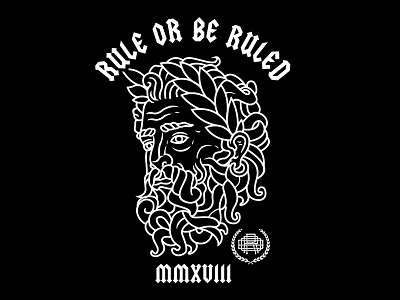 Rule Or Be Ruled apparel artwork clothing design flat graphic icon illustration logo streetwear ui vector