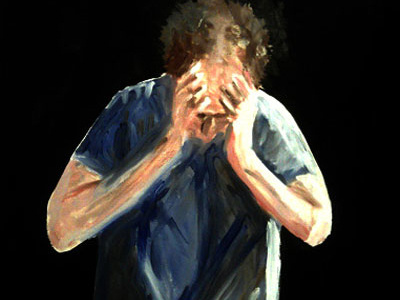 The breakdown oil oil on canvas oil painting self portrait