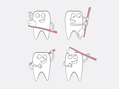 Dentist For Children brush children dentist illustrator teeth tooth