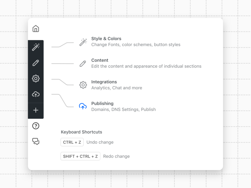 Navigation Guide dashboard guide minimal navigation tutorial ui webapp