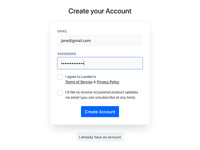 Create your Account account dashboard form minimal sign in signup ui ux web webapp