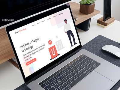 Sogo's Techology adobe xd adobexd illustration ui ux web web app web ui ux webdesign website design