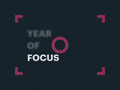 2021: Year of Focus camera flat illustration illustration typogaphy