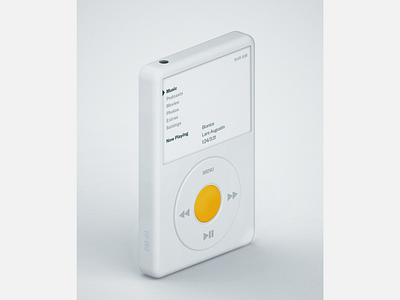 Music Player 3d hardware ipod minimalist music music player product design