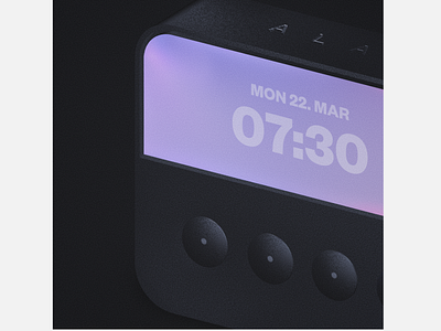 Alarm Clock 3d alarm alarm clock hardware minimalist product product design