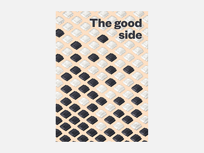 The Good Side 3d illustraion minimalist poster