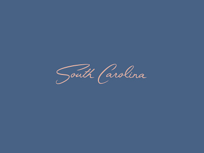 South Carolina Script design hand lettering lettering script south carolina type typography vector