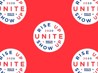 Unite 2020 bidenharris election political riseupshowupunite texture type typography usa vector vote