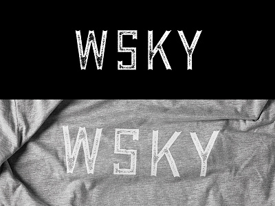 WSKY T-Shirt apparel bourbon brand development design illustrator spirits texture tshirt type typography vector whiskey