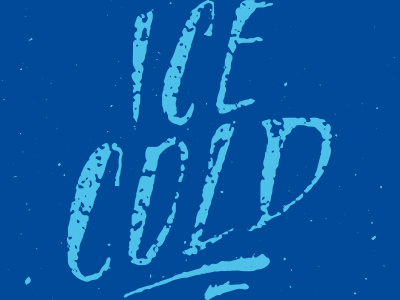 Cold Experiment lettering type typography