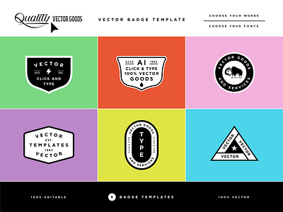 Vector Badge Templates