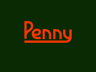 Penny design letterform letters type type design typography vector
