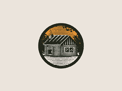 Camping Illustration pt. III cabin camping design icon illustration nature outdoors texture vector