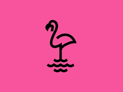 Go Flamingo bird design flamingo icon illustration pink vector