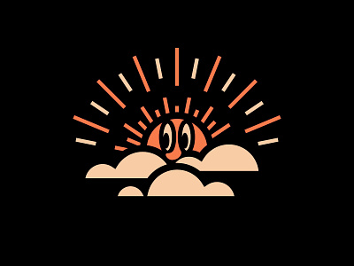 What's up? clouds design face fun illustration playful rays snoop style sun sunny vector