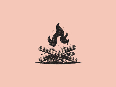 Camp Fire camping design fire icon illustration texture vector