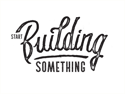 Build it drawn lettering type typography