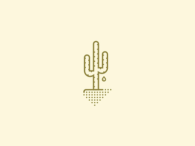 It's Hot! cactus desert hot icon illustration