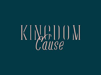 Kingdom Cause branding identity logo script typography