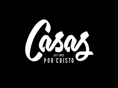 Casas Apparel Line brand development lettering logo script typography