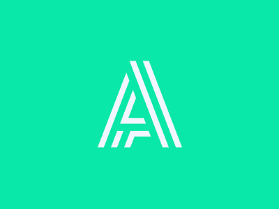 'A' Letterform a letter letterform lines logo shape type typography