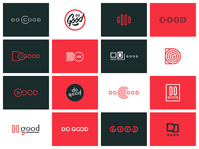 Do Good Ideation branding education good hand drawn identity design lettering logo logotype script