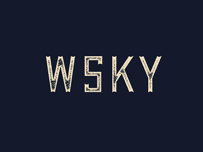 WSKY Time branding texture type typography whiskey