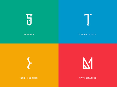 STEM Logotype branding education identity learning letterform letters logo stem type typography