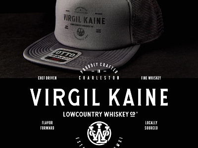 VK Foam Trucker Hat branding hat merch photo print screen print type typography whiskey