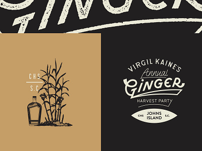 Local Ginger branding event ginger illustration lettering texture type typography whiskey