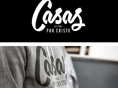 Casas Script apparel branding brush hand lettering identity lettering photo screen printing script type typography