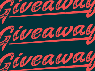 Giveaway! design lettering social texture type typography